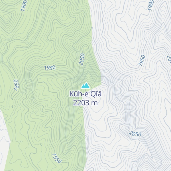 Map of Kūh-e Qīā