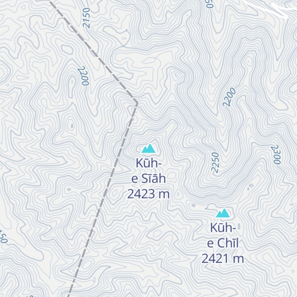 Map of Kūh-e Sīāh