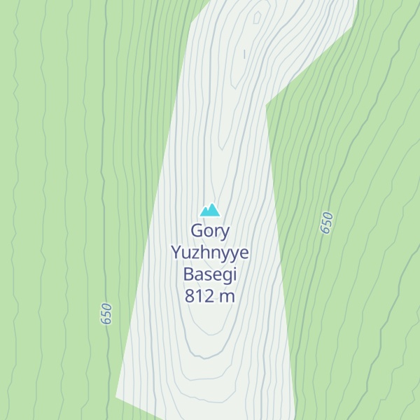 Map of Gory Yuzhnyye Basegi