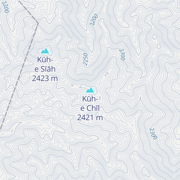 Map of Kūh-e Chīl