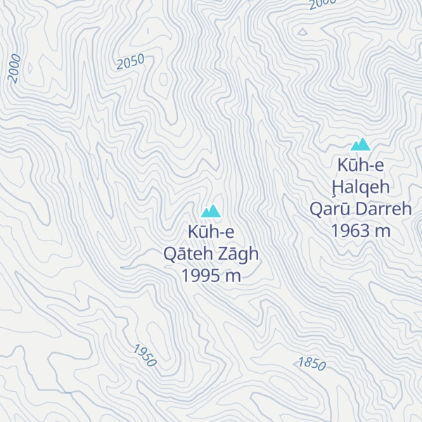 Map of Kūh-e Qāteh Zāgh