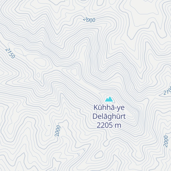 Map of Kūh-e Tarkānlū