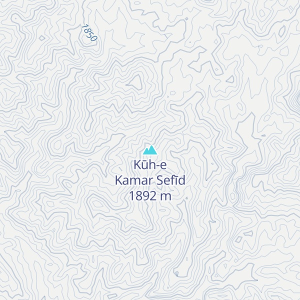 Map of Kūh-e Kamar Sefīd
