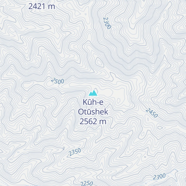 Map of Kūh-e Otūshek