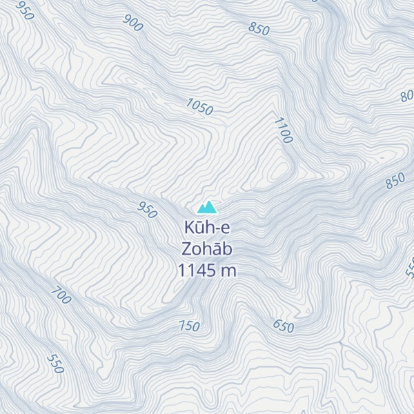 Map of Kūh-e Zohāb