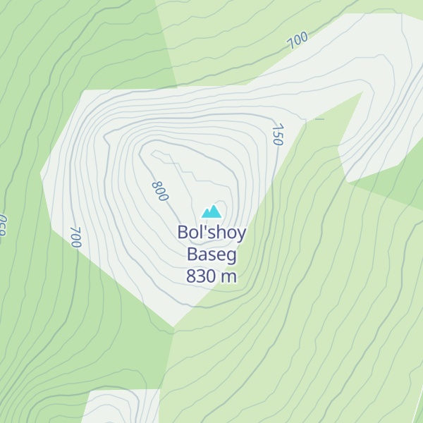 Map of Bol'shoy Baseg