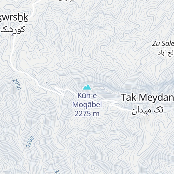 Map of Kūh-e Moqābel
