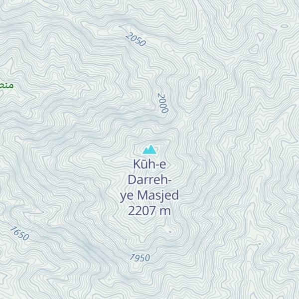 Map of Kūh-e Darreh-ye Masjed