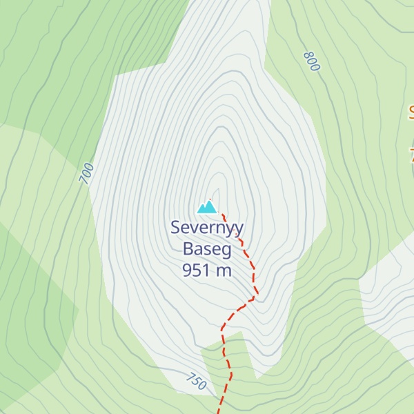 Map of Severnyy Baseg
