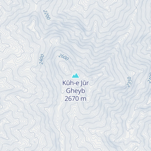 Map of Kūh-e Jūr Gheyb