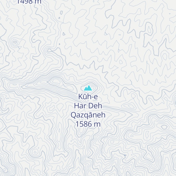 Map of Kūh-e Har Deh Qazqāneh