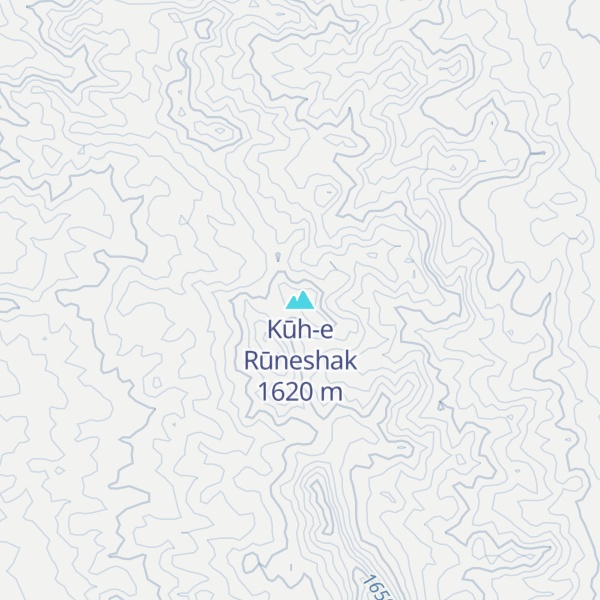 Map of Kūh-e Rūneshak