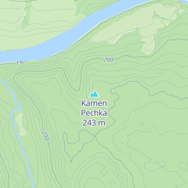 Map of Kamen Pechka