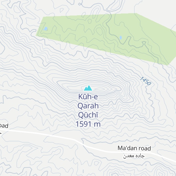 Map of Kūh-e Qarah Qūchī