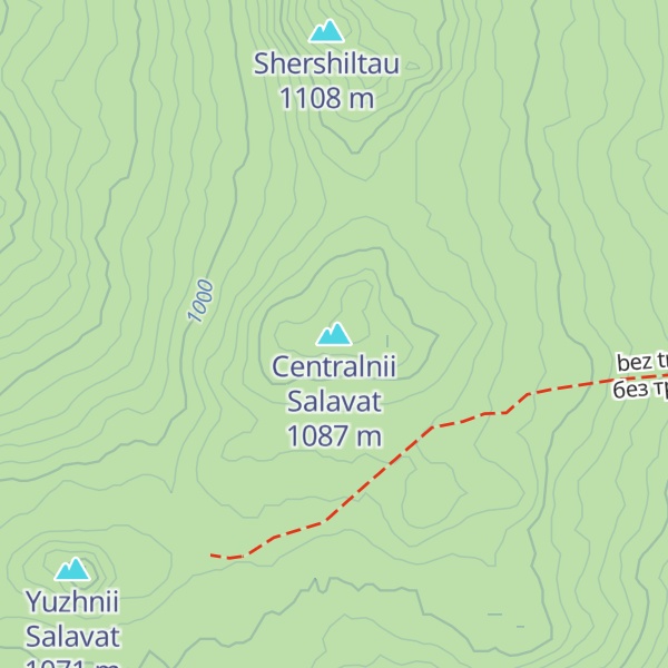 Map of Centralnii Salavat