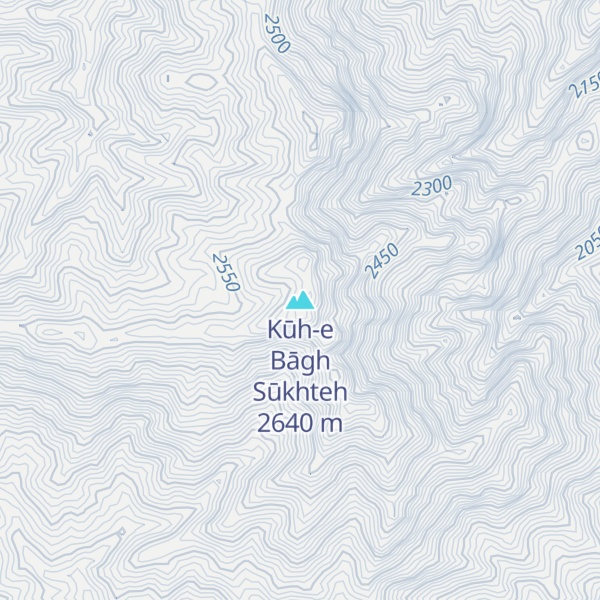 Map of Kūh-e Bāgh Sūkhteh