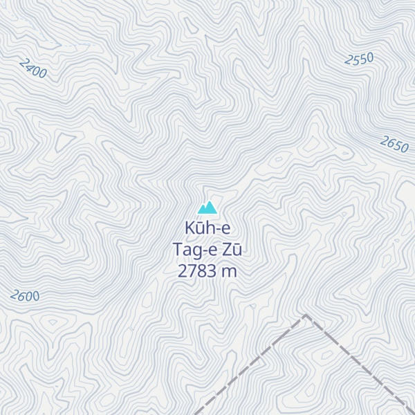 Map of Kūh-e Tag-e Zū