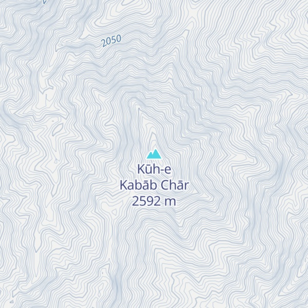 Map of Kūh-e Kabāb Chār
