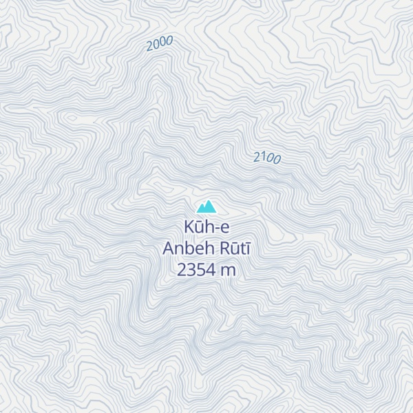 Map of Kūh-e Anbeh Rūtī