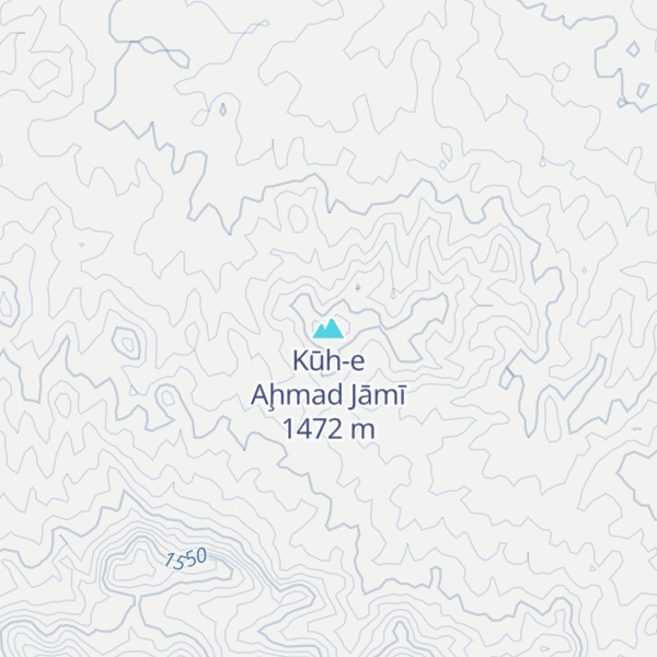 Map of Kūh-e Aḩmad Jāmī