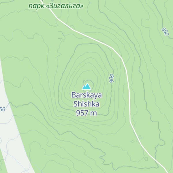 Map of Barskaya Shishka