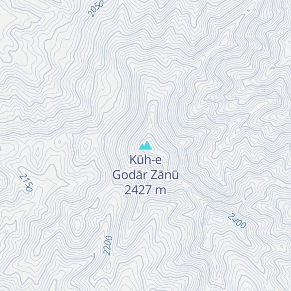 Map of Kūh-e Godār Zānū