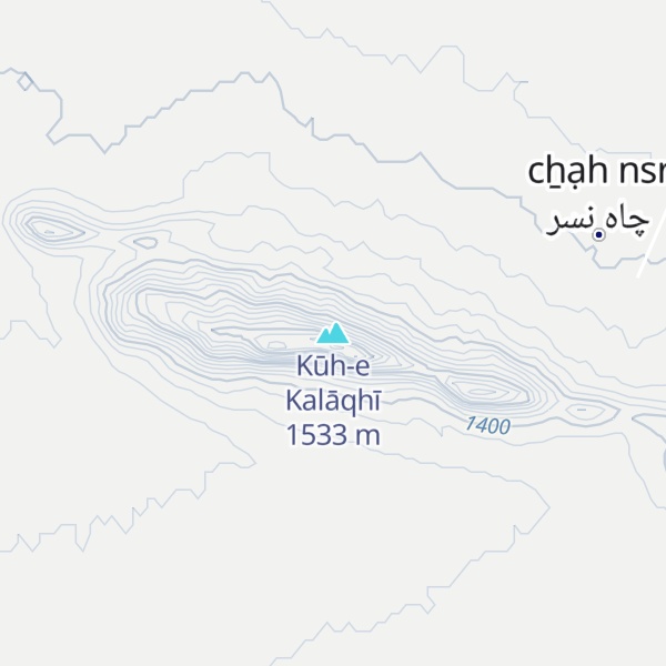 Map of Kūh-e Kalāqhī