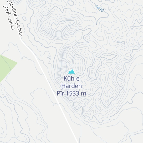 Map of Kūh-e Ḩardeh Pīr