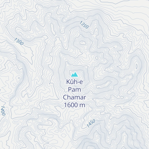 Map of Kūh-e Pam Chamar