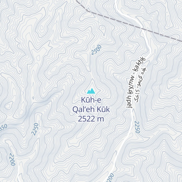 Map of Kūh-e Qal‘eh Kūk