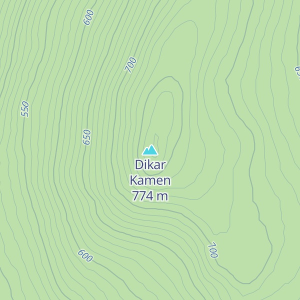 Map of Dikar Kamen