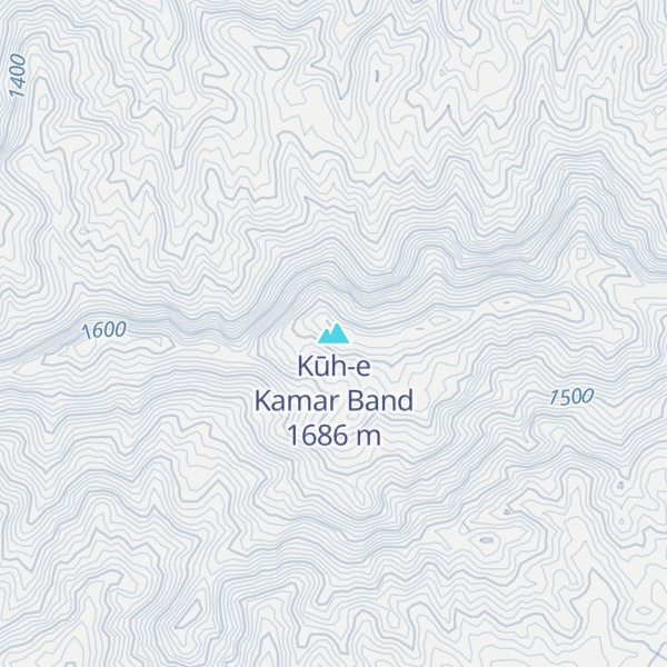 Map of Kūh-e Kamar Band