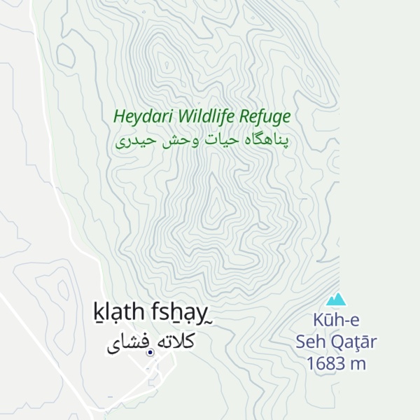 Map of Kūh-e Zīnach
