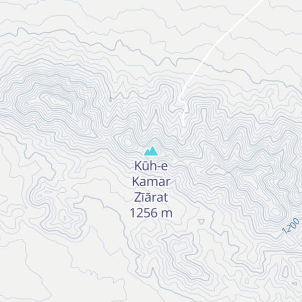 Map of Kūh-e Kamar Zīārat