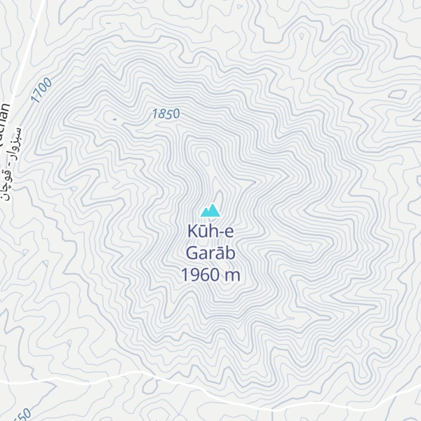 Map of Kūh-e Garāb