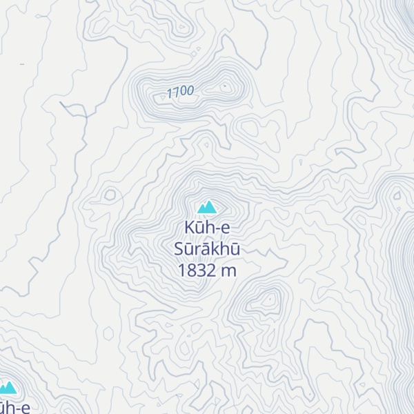 Map of Kūh-e Sūrākhū