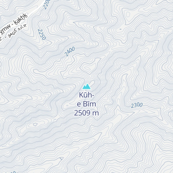 Map of Kūh-e Bīm