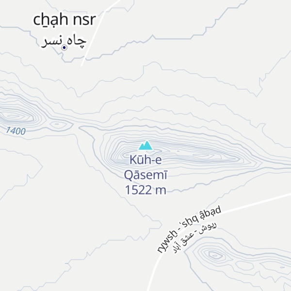 Map of Kūh-e Qāsemī