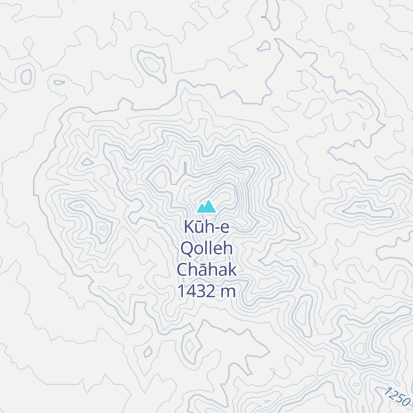 Map of Kūh-e Qolleh Chāhak