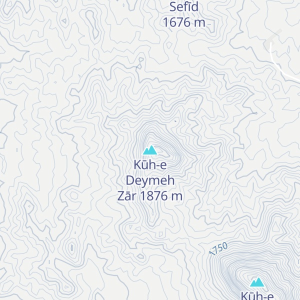 Map of Kūh-e Deymeh Zār