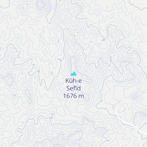 Map of Kūh-e Sefīd