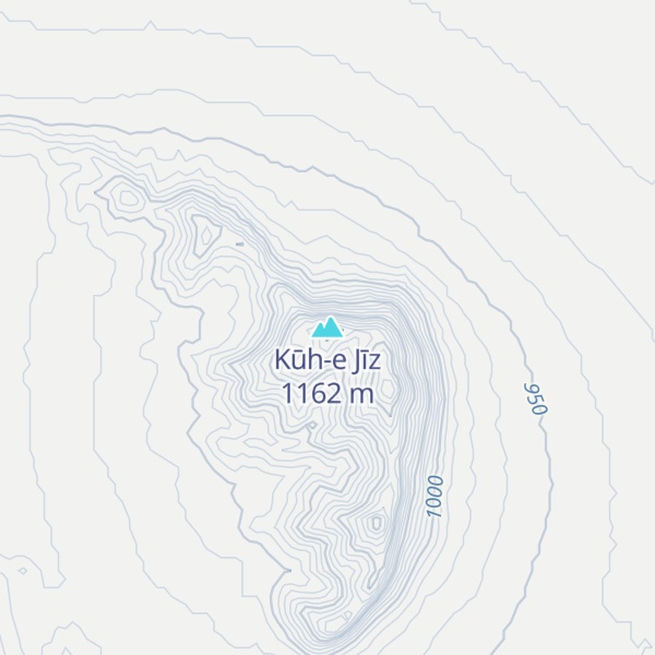 Map of Kūh-e Jīz