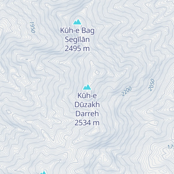 Map of Kūh-e Dūzakh Darreh
