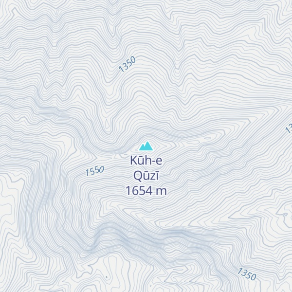 Map of Kūh-e Qūzī