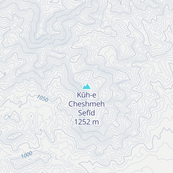 Map of Kūh-e Cheshmeh Sefīd