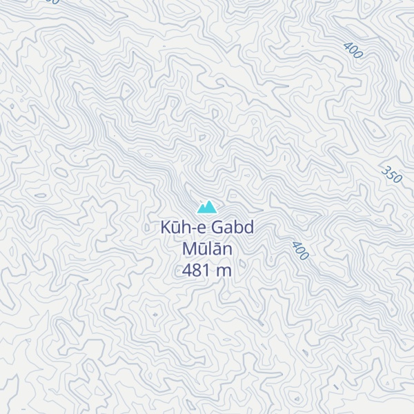Map of Kūh-e Gabd Mūlān