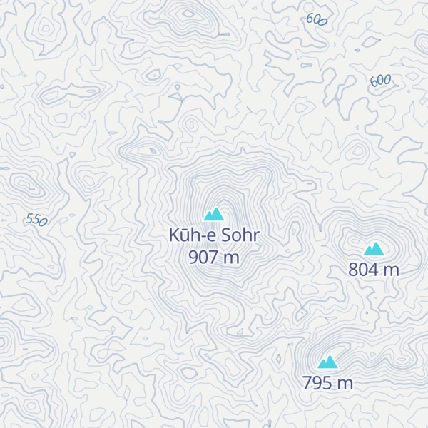 Map of Kūh-e Sohr
