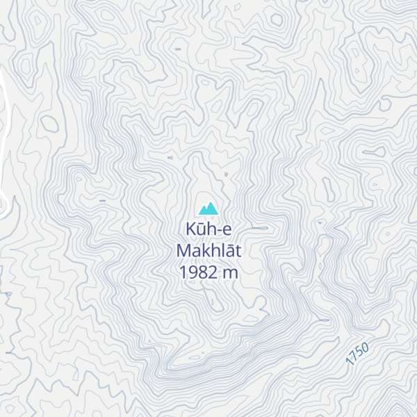 Map of Kūh-e Makhlāt