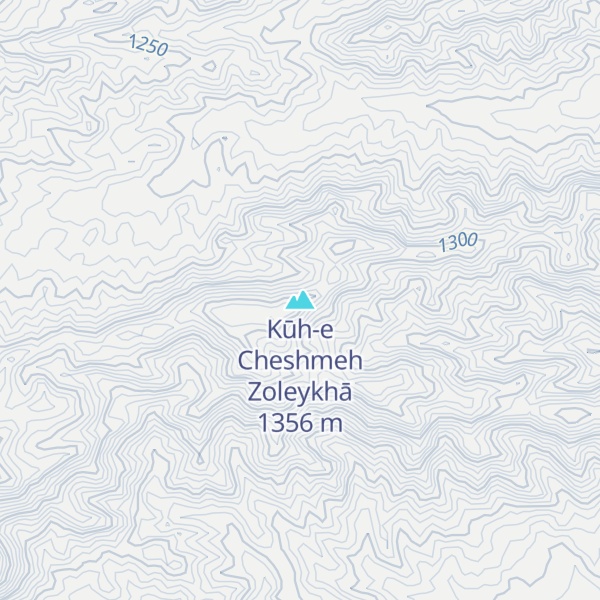 Map of Kūh-e Cheshmeh Zoleykhā