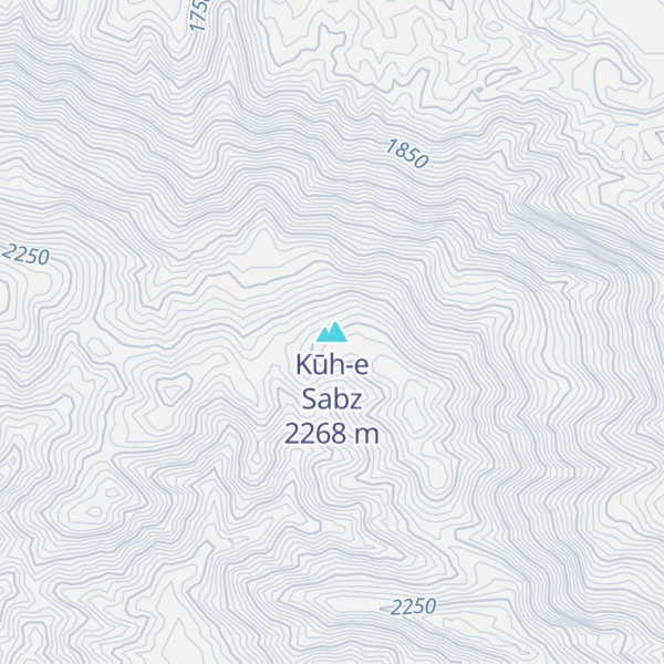 Map of Kūh-e Sabz